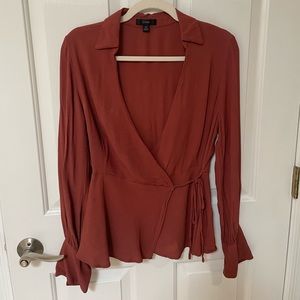 J Crew Wrap Top